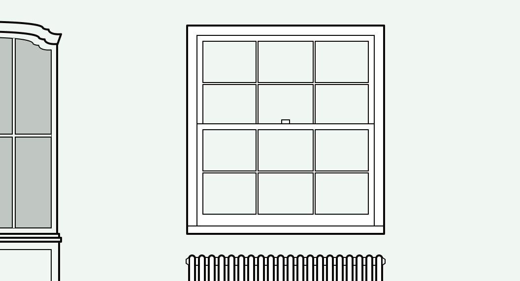 Illustration of replacement windows and the need for FENSA or CERTASS certification