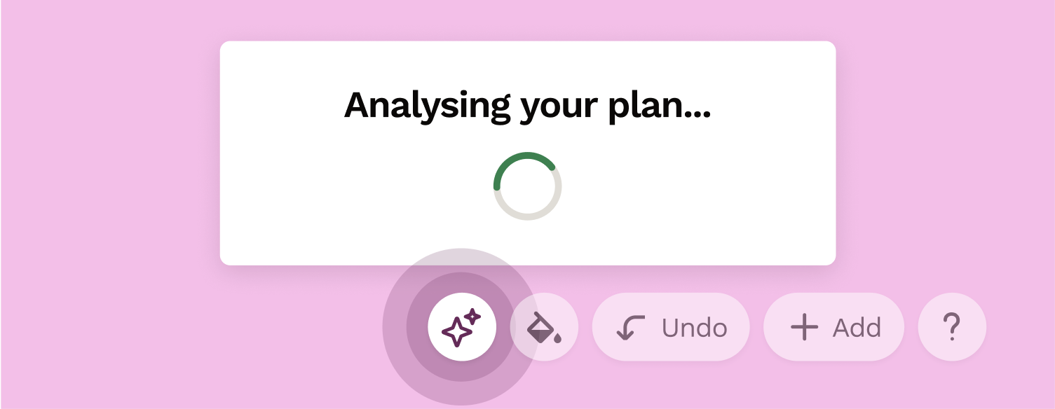 AI layout feedback in your floor plan, now much faster
