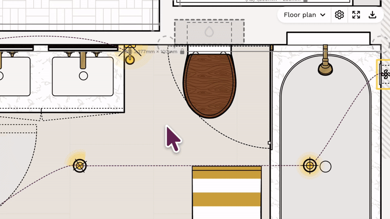 Downloading the electrics and symbols key for a Reno plan
