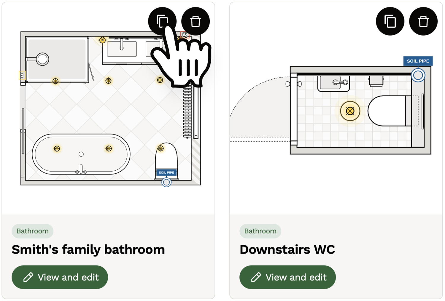 Copy and paste / duplicate projects to save time