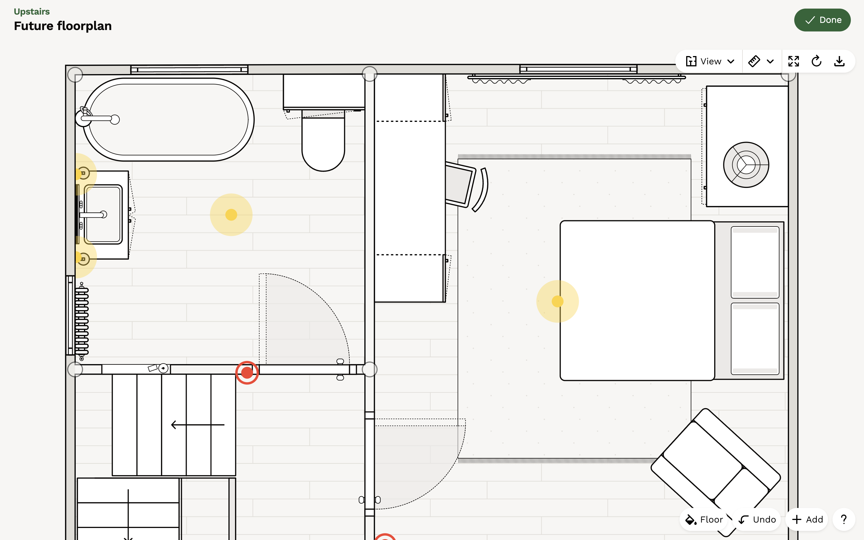 Creating an entire multi-room floor plan in Reno