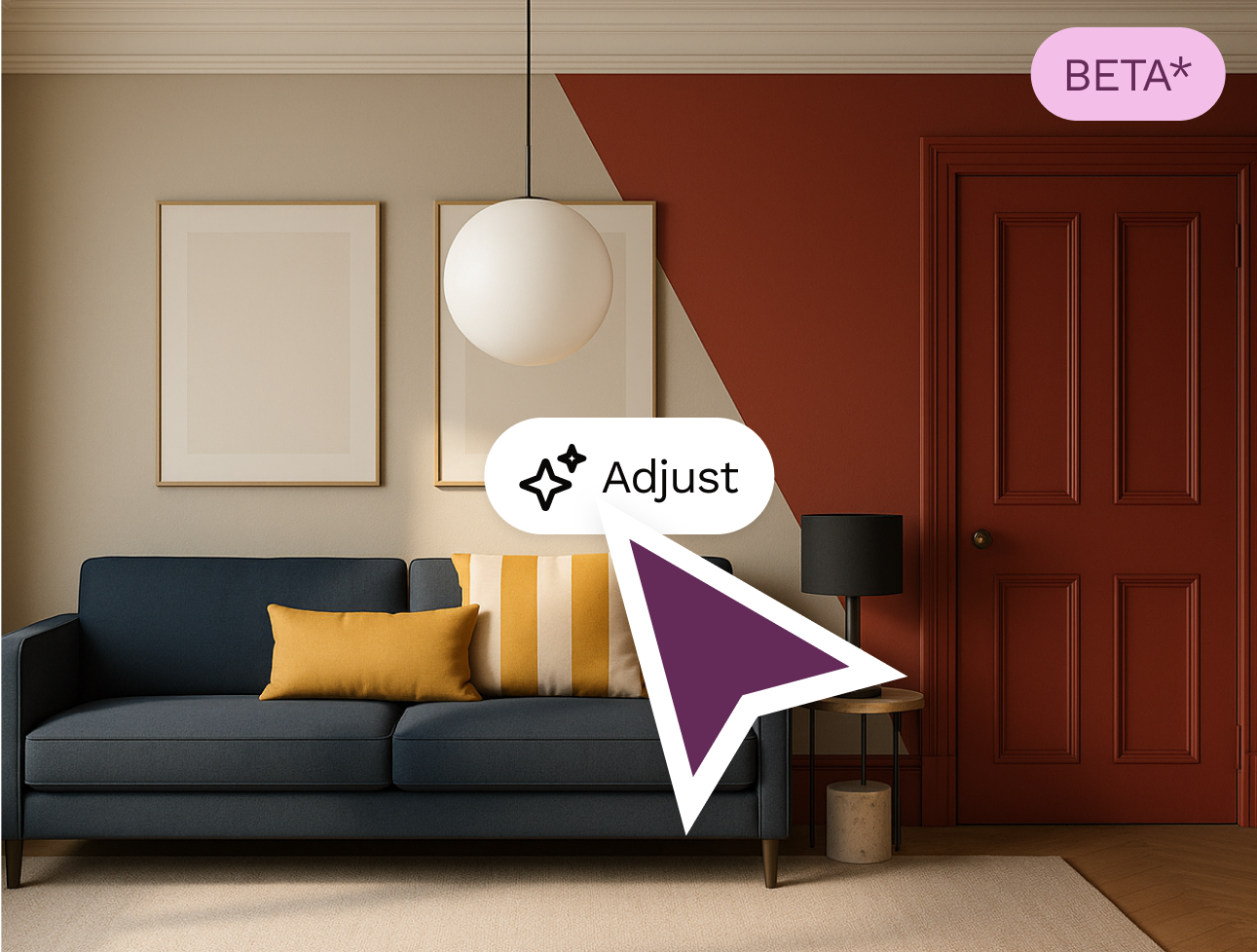 Give instructions to adjust your AI photo preview
