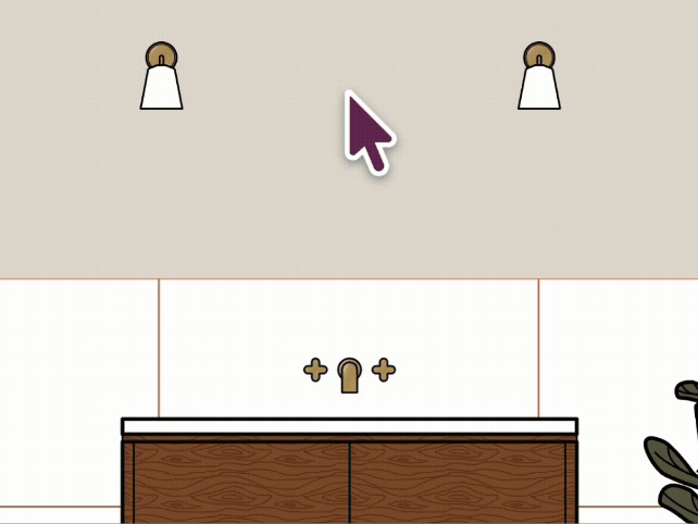 Aligning tile grout lines in a Reno bathroom plan