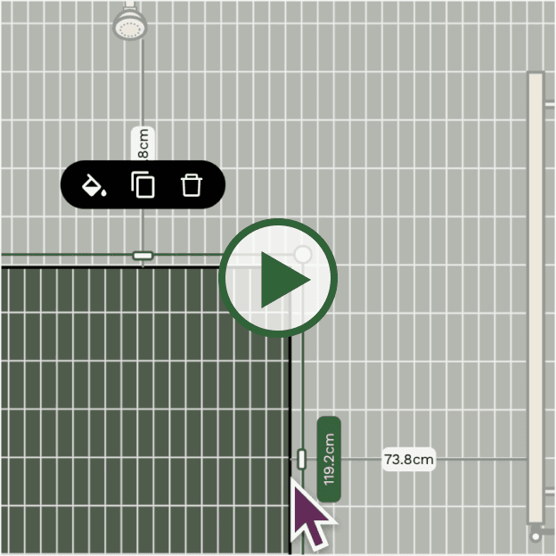 Adding a half wall to a bathroom in Reno