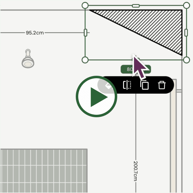 Place a sloped ceiling in your floor plan