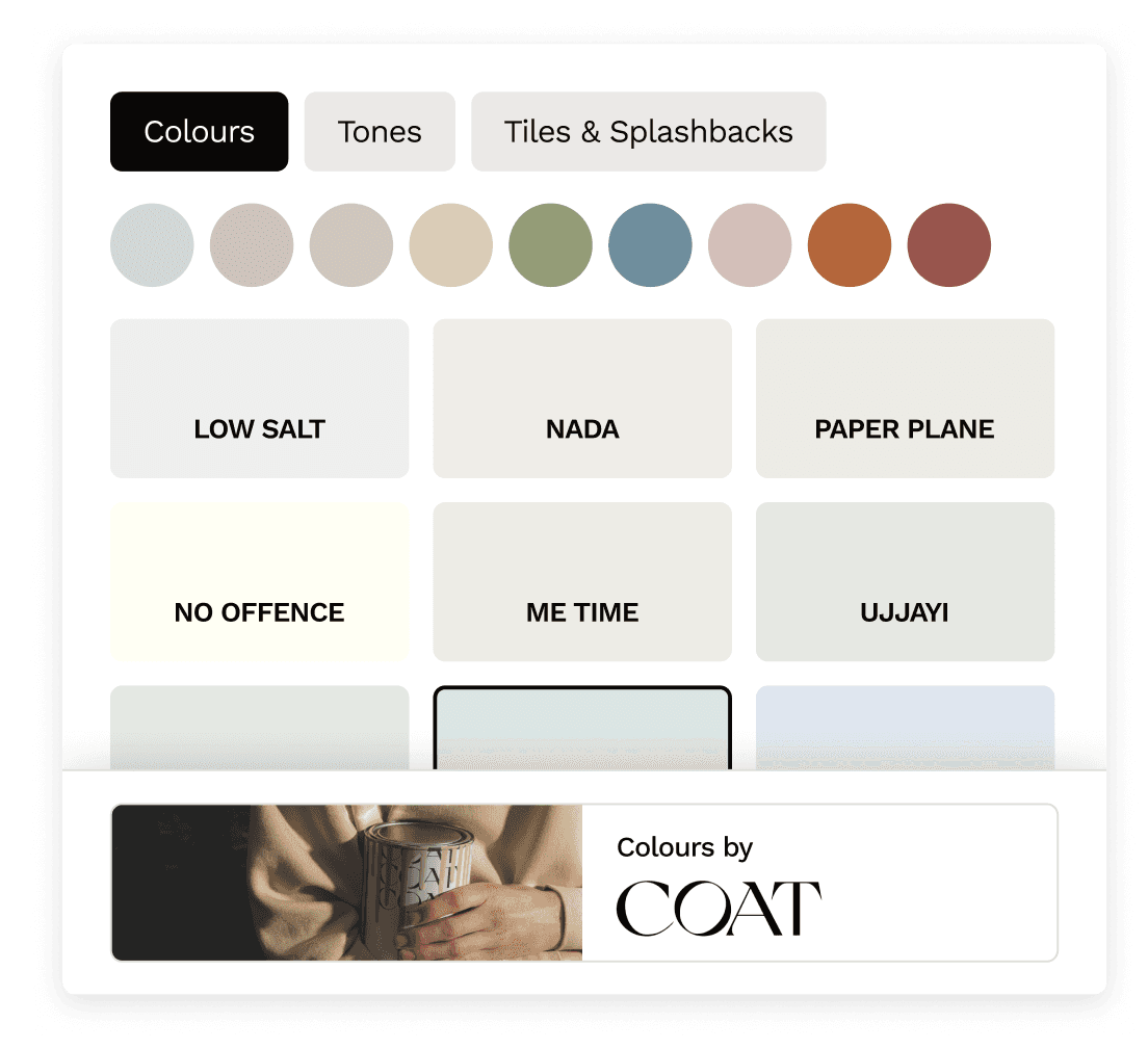 Visualise the tiling or splashbacks, wall colour and other decorative features for your ensuite renovation or remodel