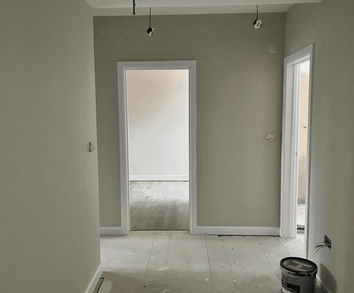 Hallway reno work in progress photo