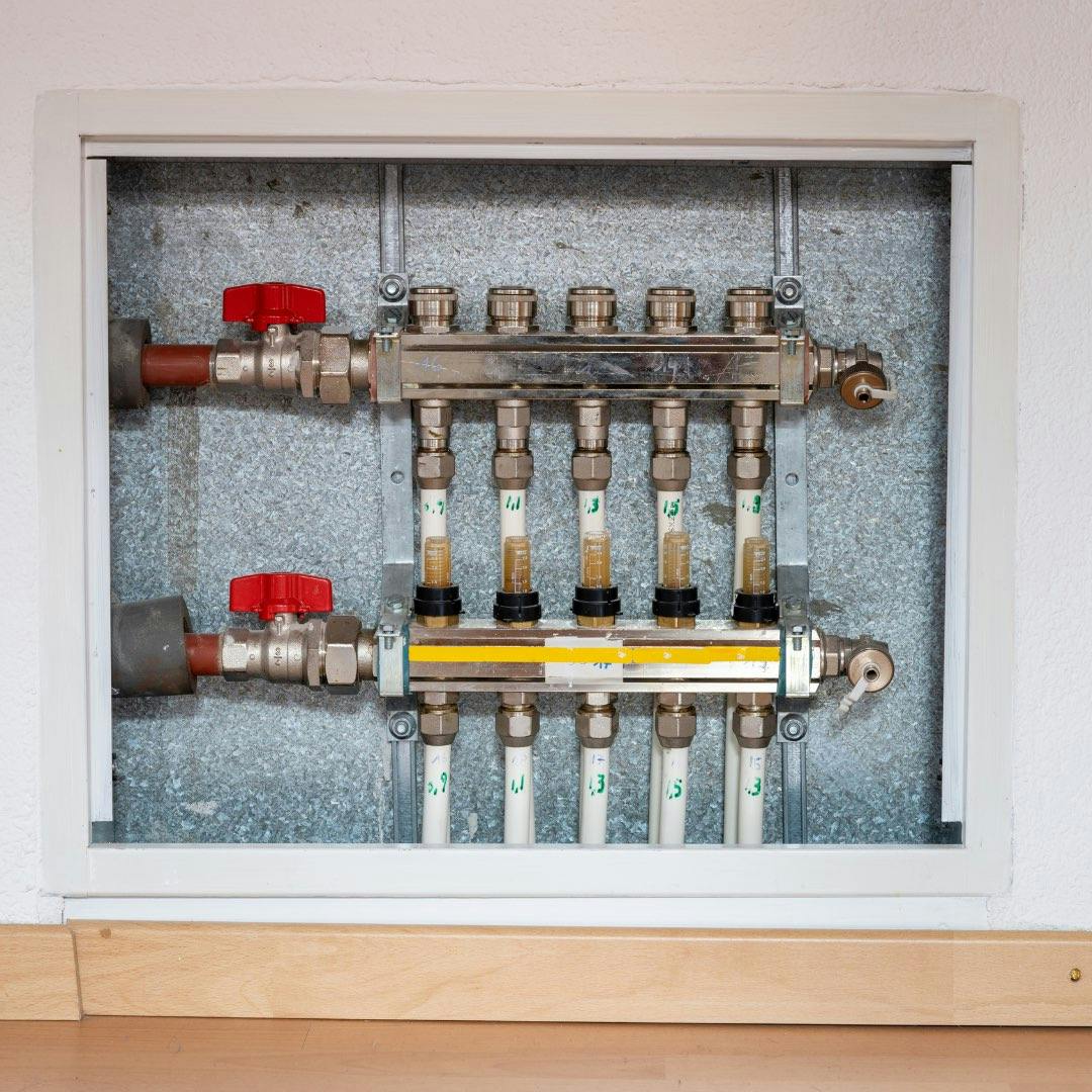 Water-based Underfloor Heating Controls and Distribution Panel