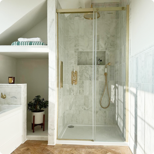 Image of bathroom renovation completed in Somerset