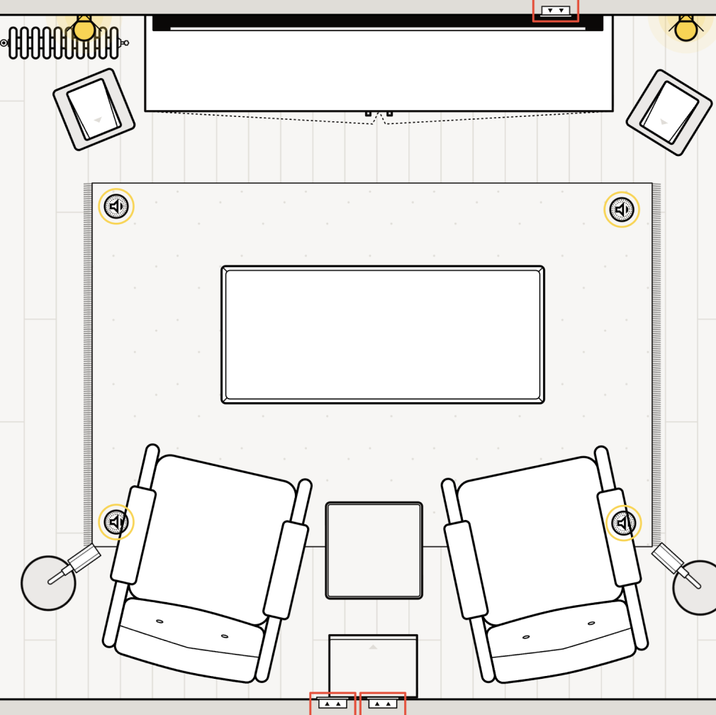 Home cinema floor planner room layout design and planning