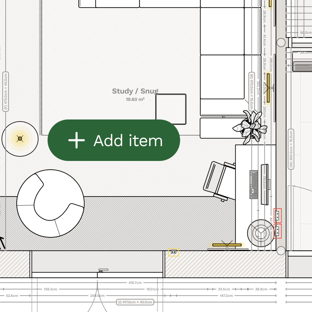 Office floor planner room layout design and planning