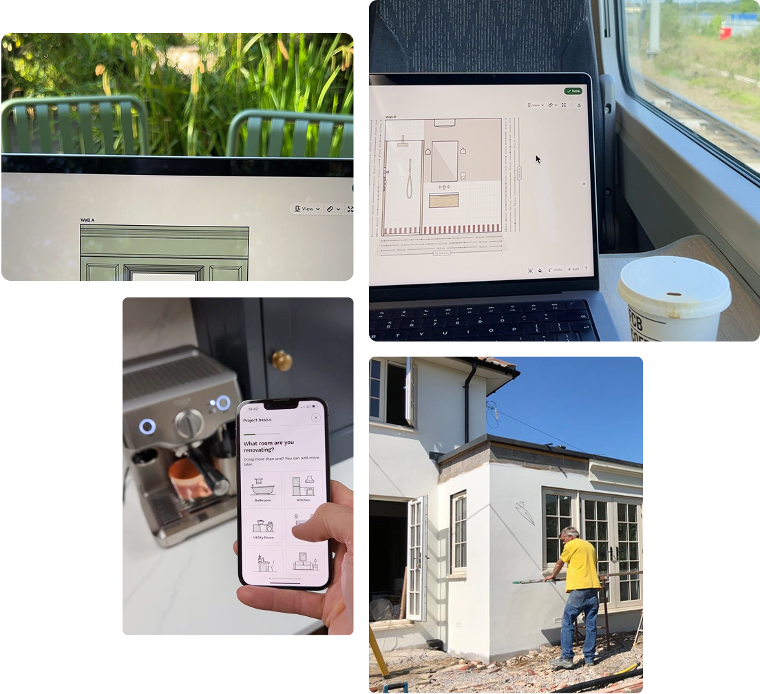 Create, edit and view your Reno floor plans and room layouts in any browser device on any device with an internet connection