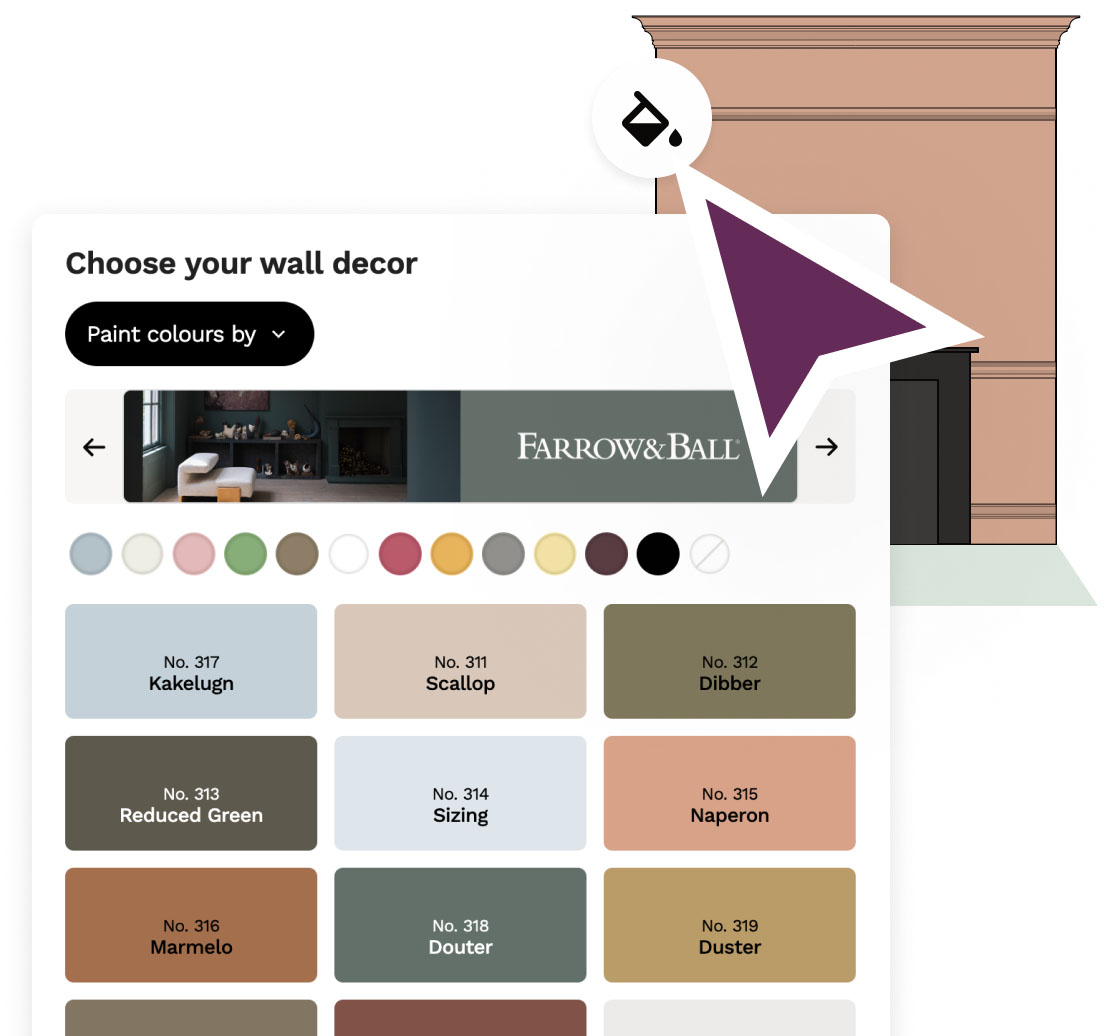 Visualise the wall colour, splashbacks for your kitchen renovation or remodel